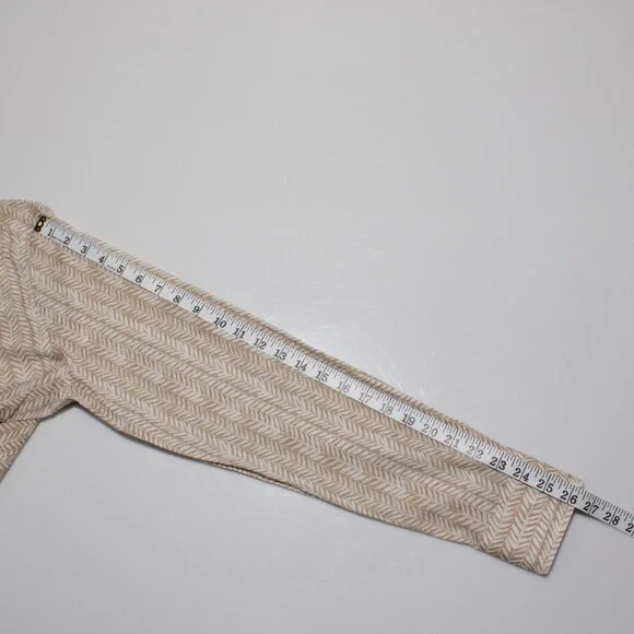 Fedeli NWT Dress Shirt Size 40 15.75 in Beige & White Floral Cotton Blend